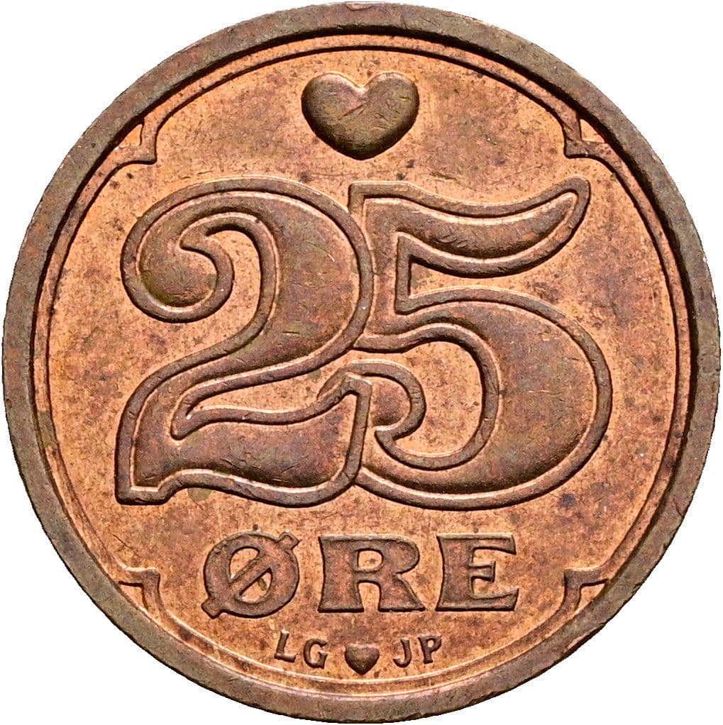 25 Öre 1996 – Vorderseite