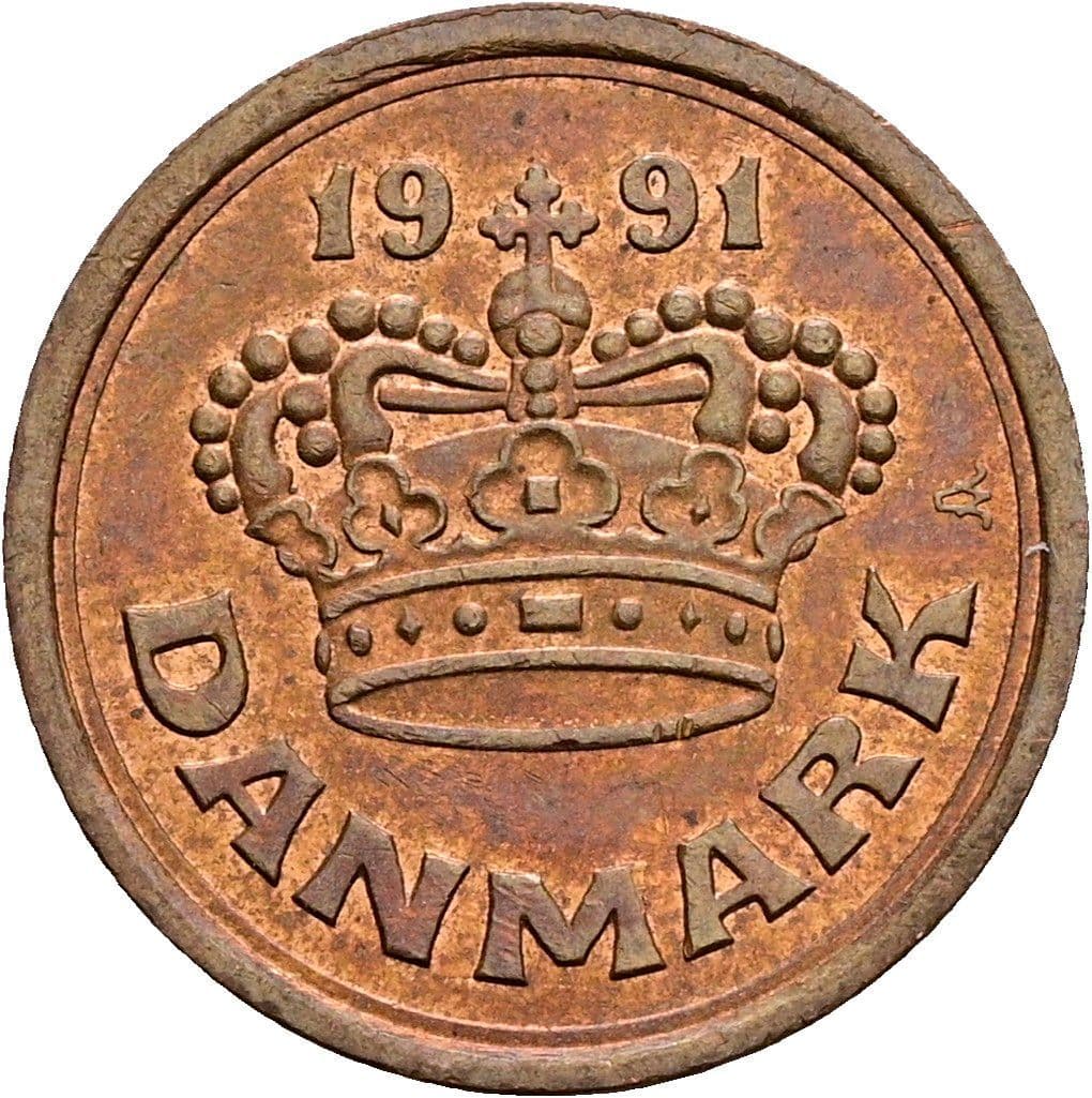 25 Öre 1991 – Rückseite