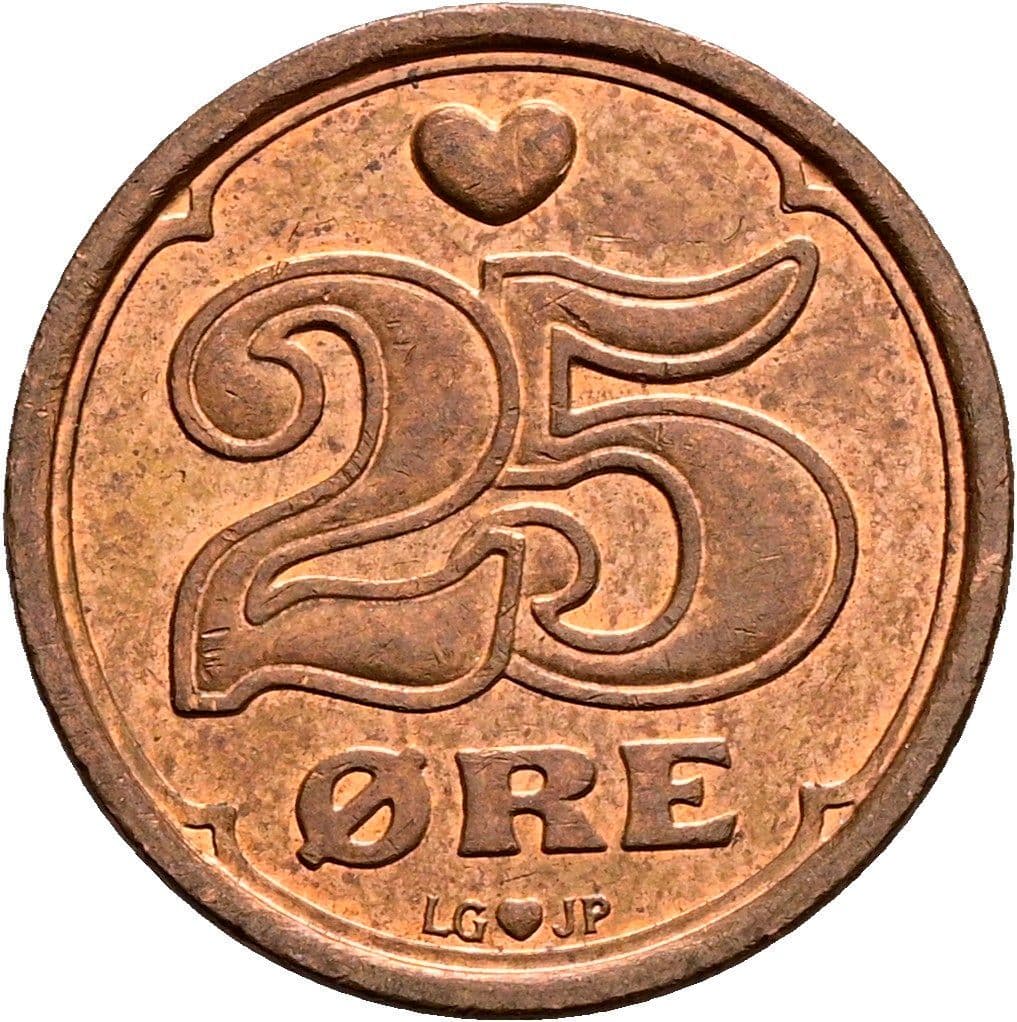 25 Öre 1990 – Vorderseite