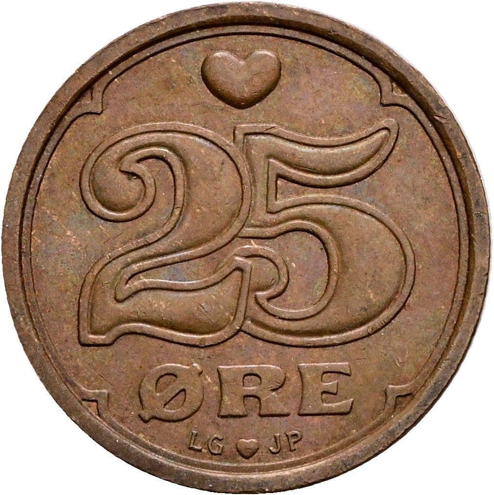 25 Öre 1991 – Vorderseite