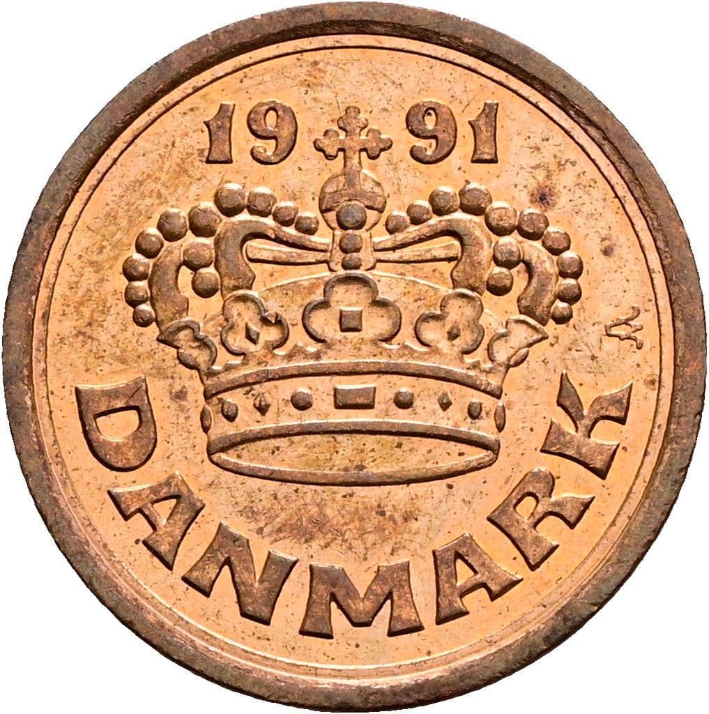 25 Öre 1991 – Rückseite