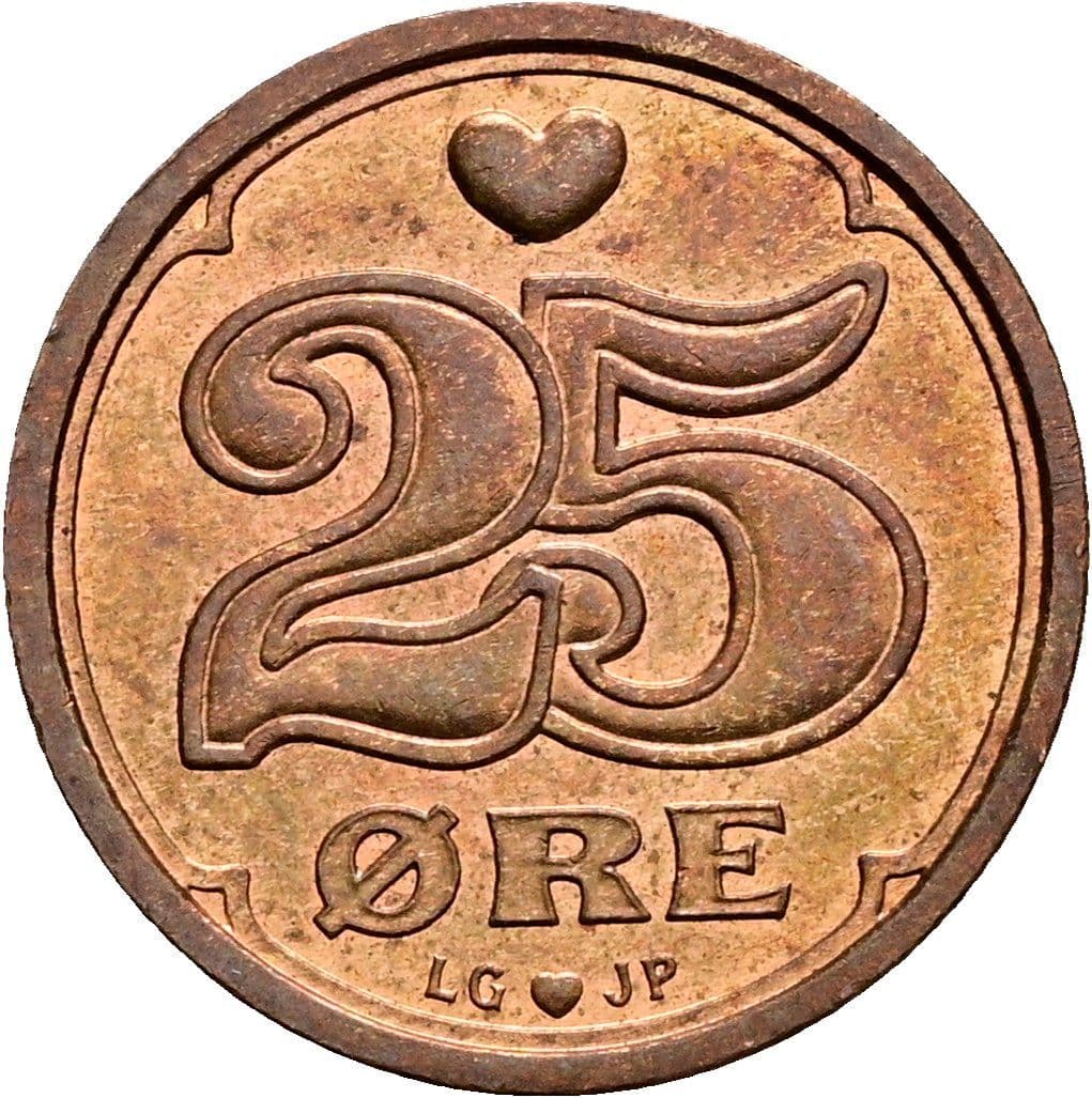 25 Öre 1996 – Vorderseite