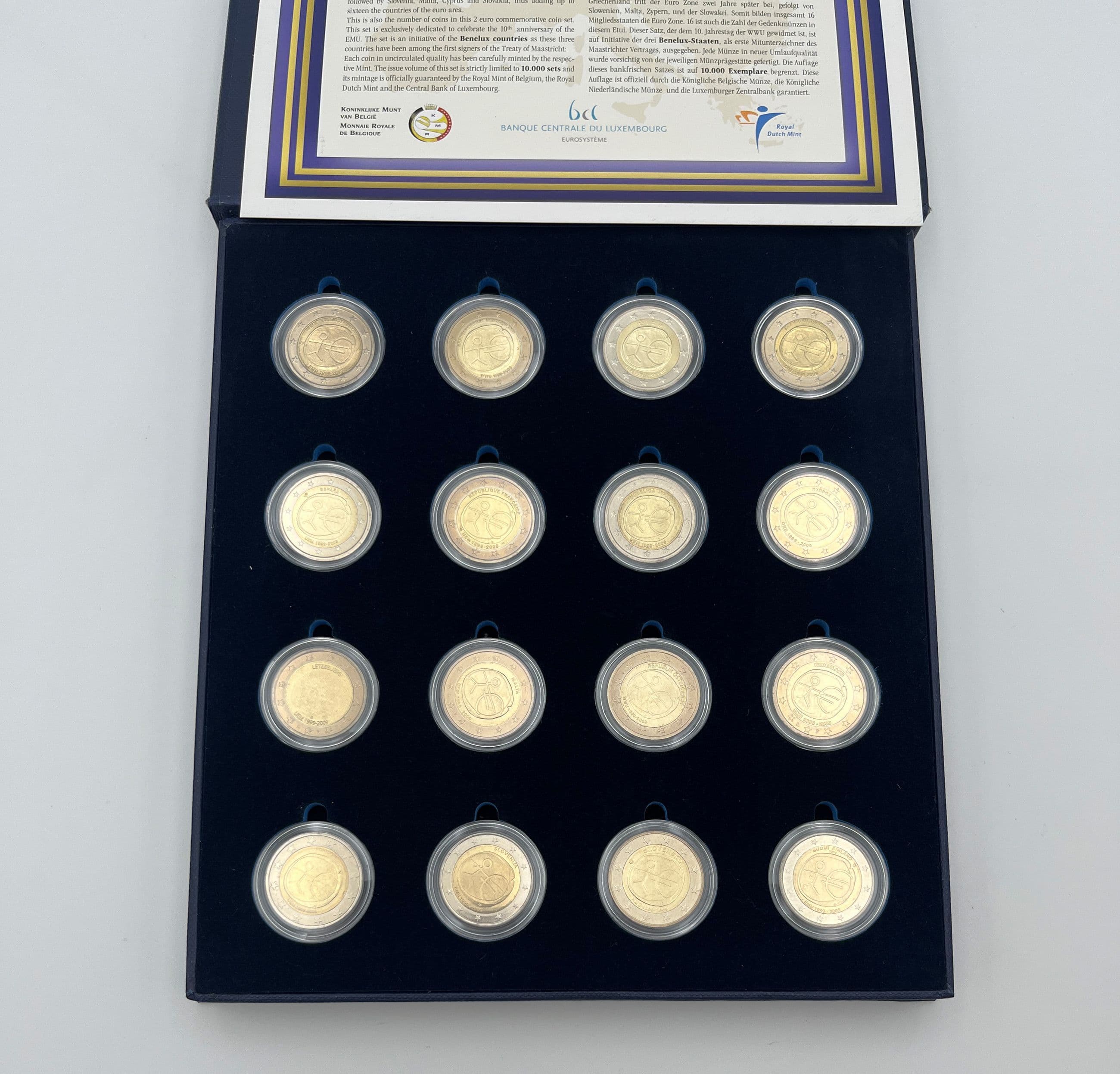 Offizieller 2 Euro Gedenkmünzensatz