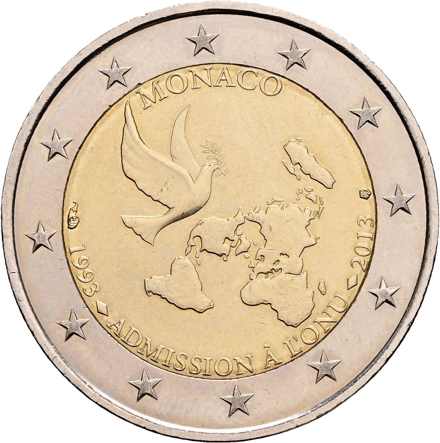2 Euro (20 Jahre UN-Mitgliedschaft)