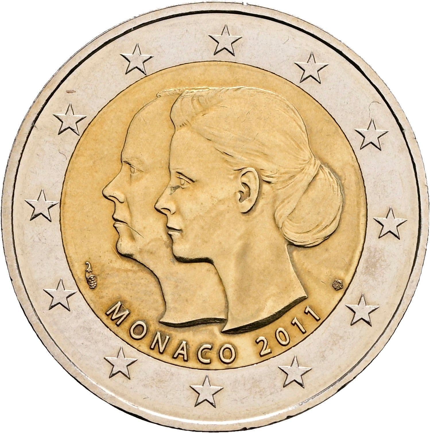 2 Euro (Hochzeit von Fürst Albert II. und Charlene Wittstock)