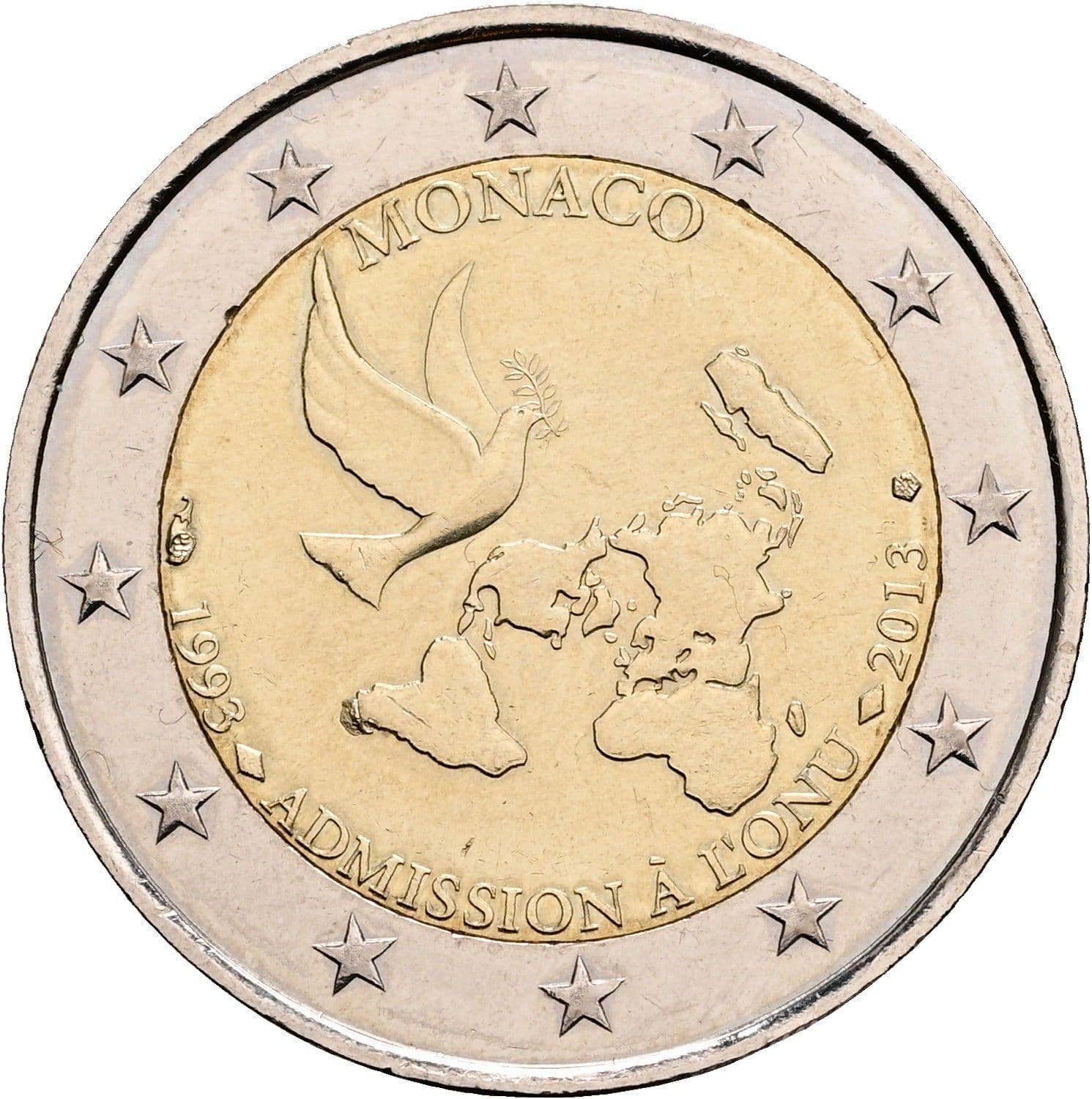 2 Euro (20 Jahre UN-Mitgliedschaft)