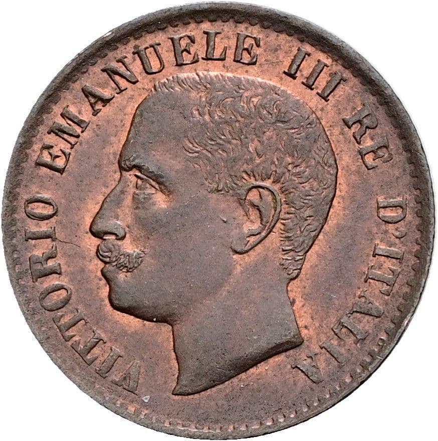 1 Centesimo Victor Emmanuel III. (1900-1946) 1904 R – Vorderseite