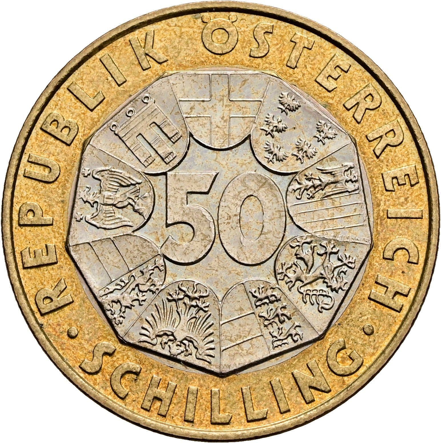 50 Schilling 2001 – Vorderseite