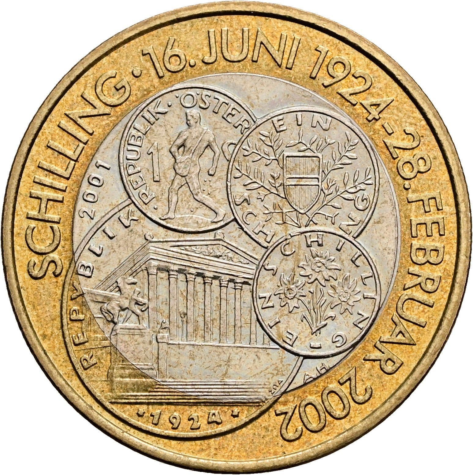 50 Schilling 2001 – Rückseite