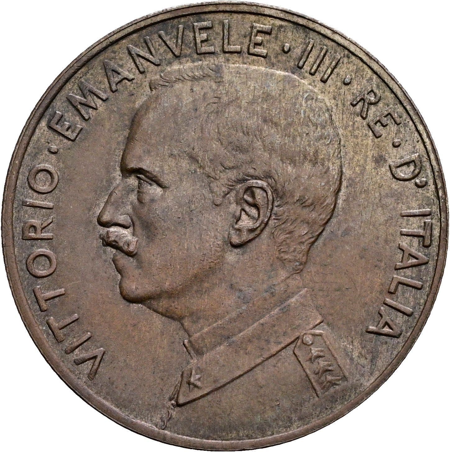 5 Centesimi Vittorio Emanuele III. 1900-1946 1918 – Vorderseite