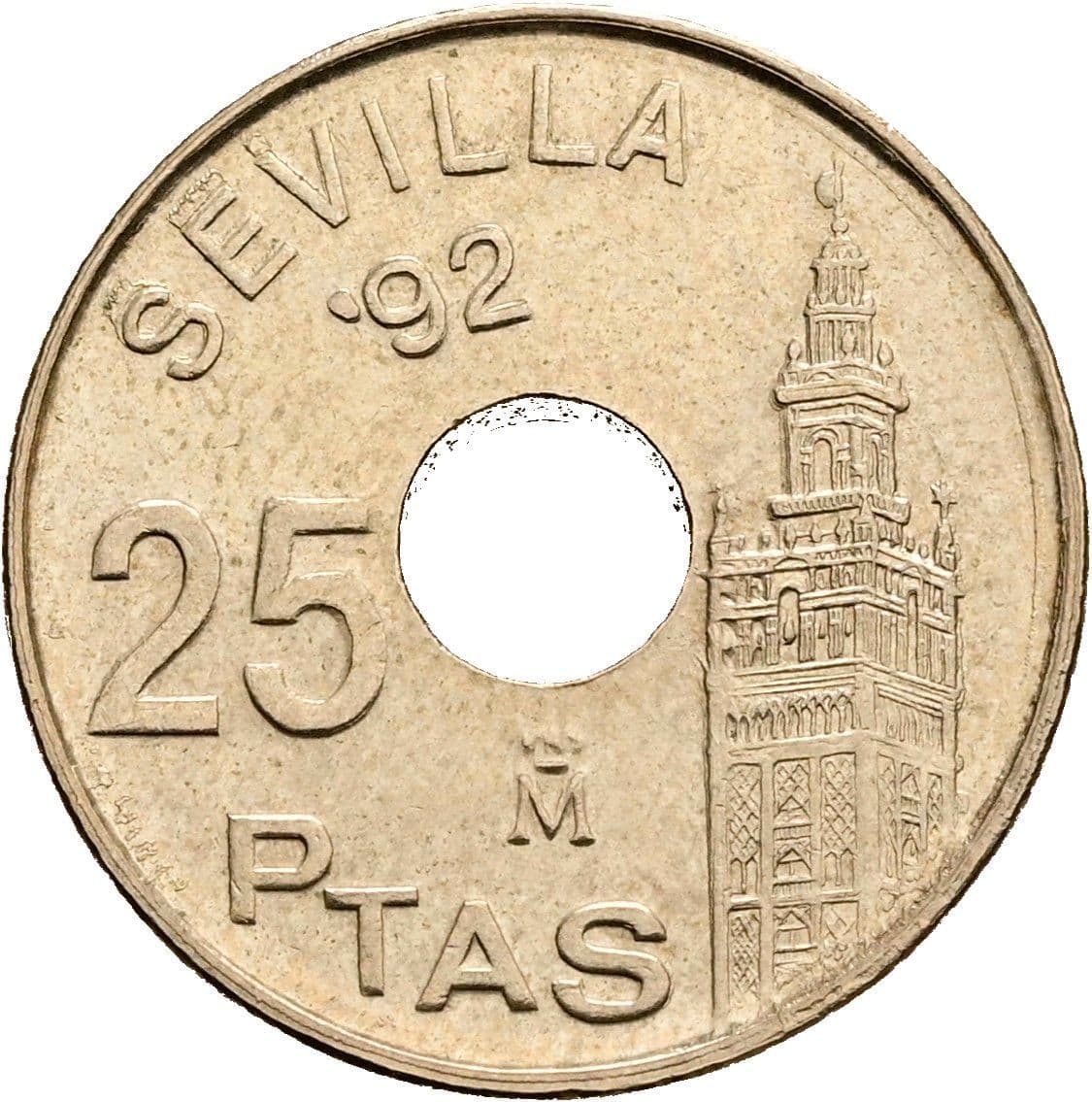 25 Pesetas 1992 – Vorderseite