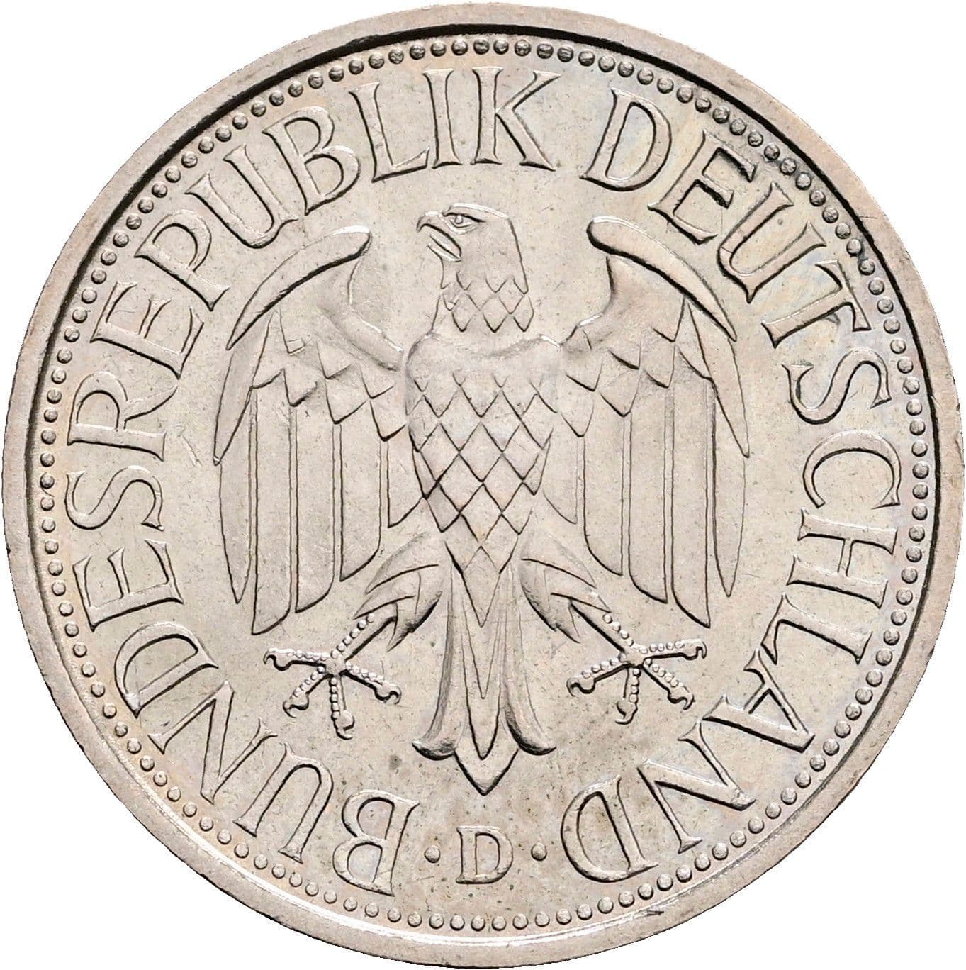 1 Deutsche Mark 1979 D – Rückseite