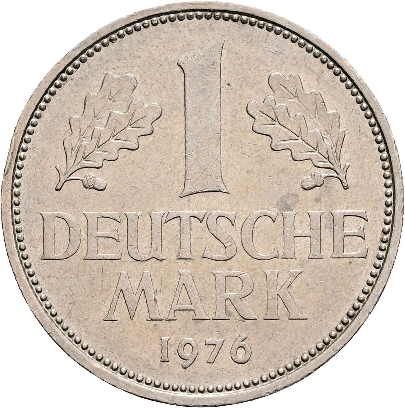 1 Deutsche Mark 1976 D – Vorderseite