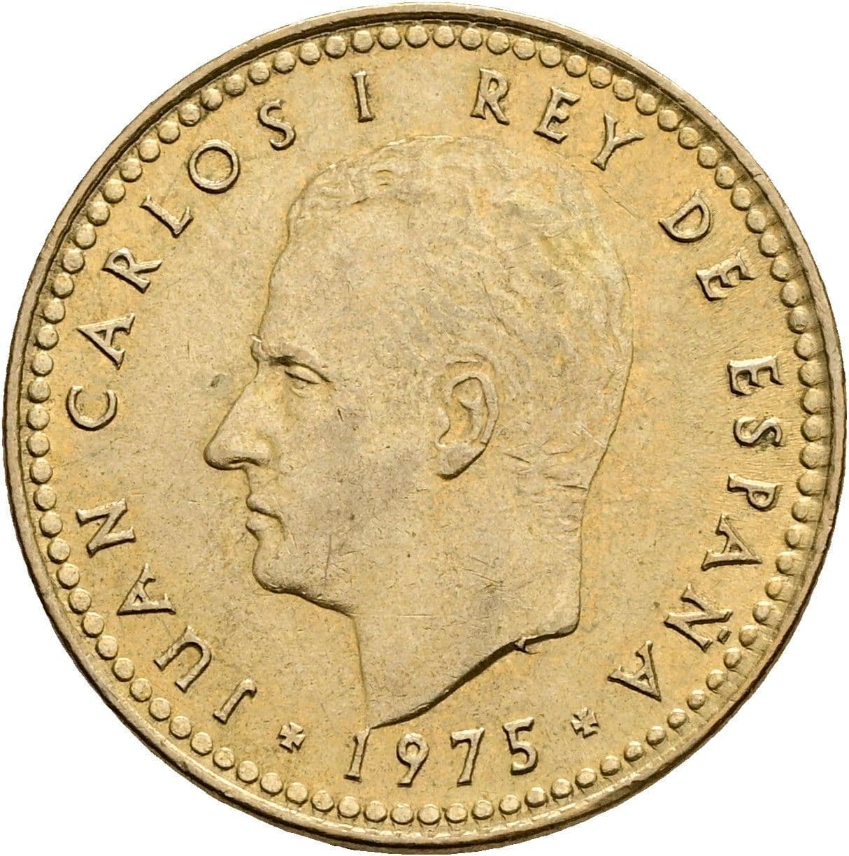 1 Peseta 1975 – Vorderseite