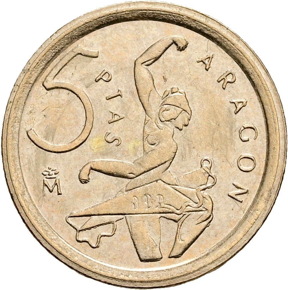5 Pesetas 1994 – Vorderseite