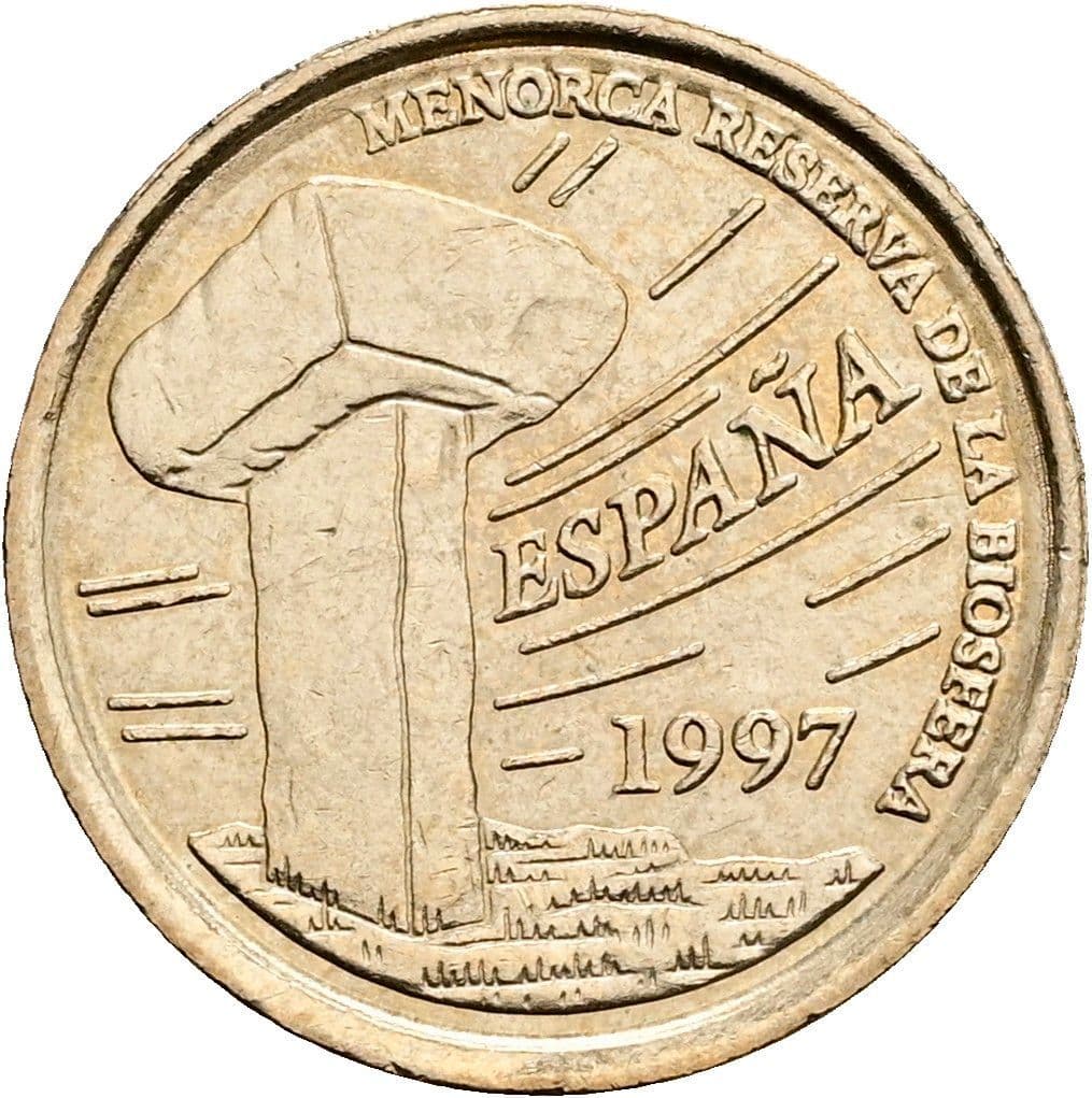 5 Pesetas 1997 – Rückseite