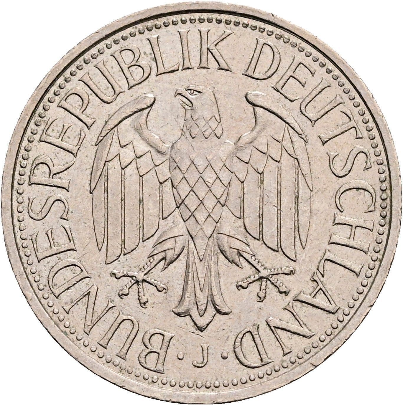 1 Deutsche Mark 1979 J – Rückseite