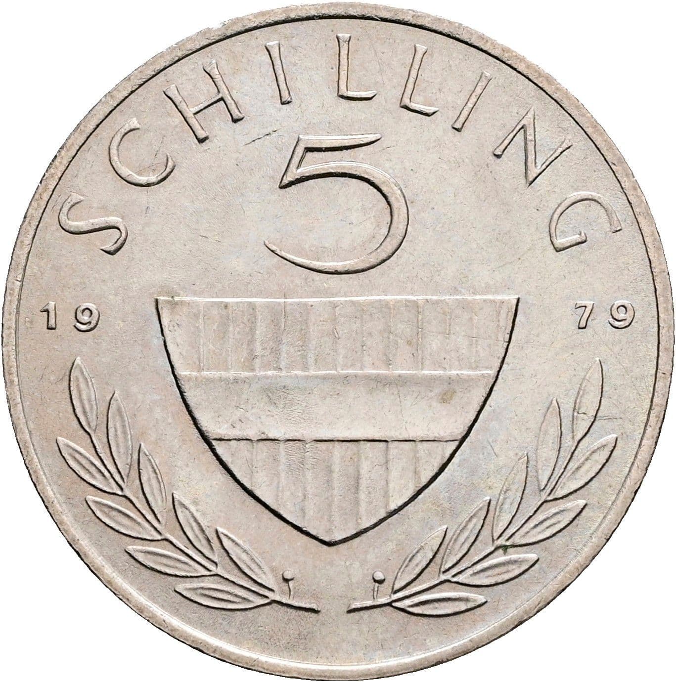 5 Schilling 1979 – Vorderseite