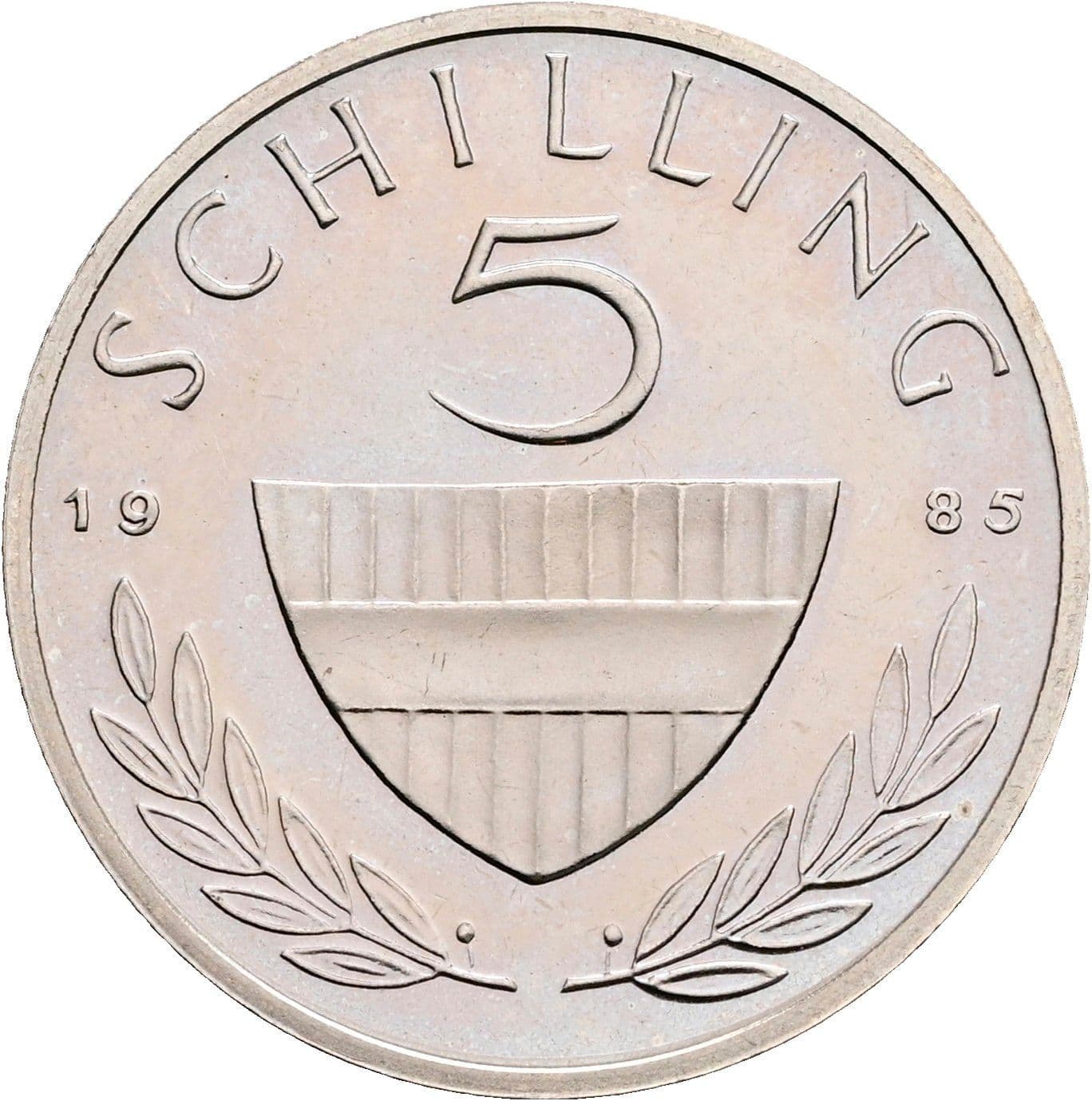 5 Schilling 1985 – Vorderseite