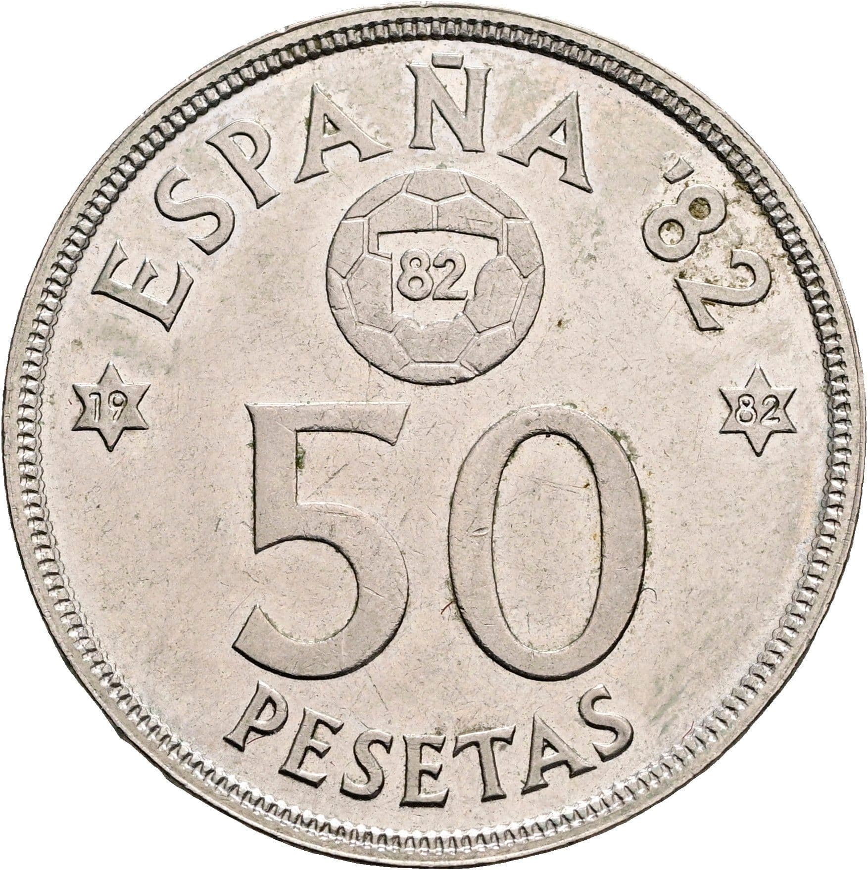 50 Pesetas 1980 – Rückseite