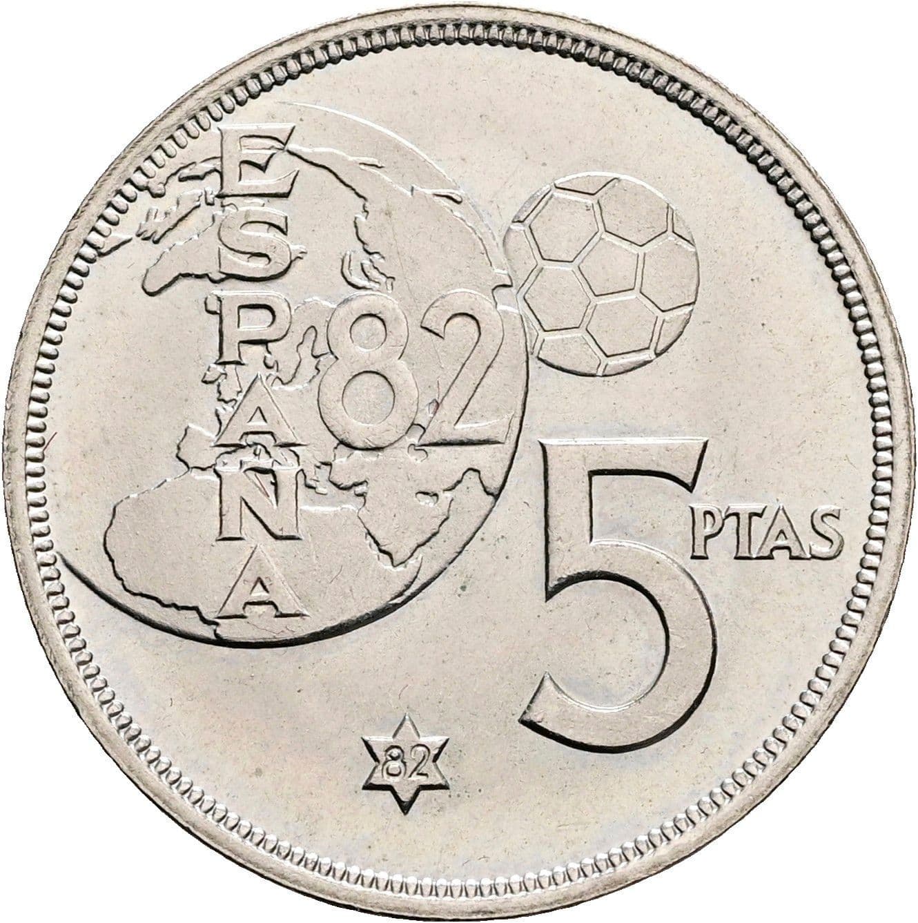 5 Pesetas 1980 – Vorderseite
