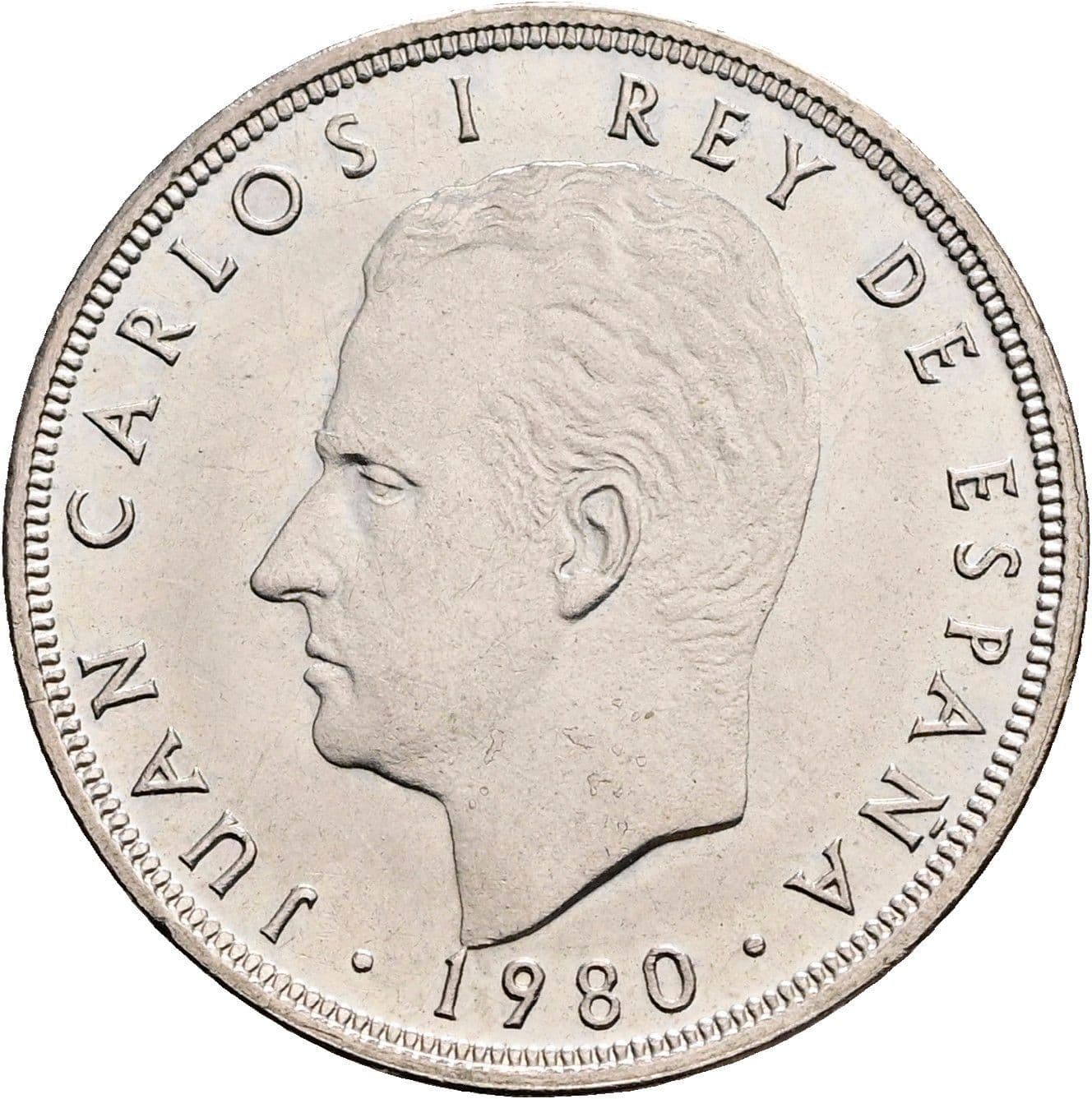 5 Pesetas 1980 – Rückseite