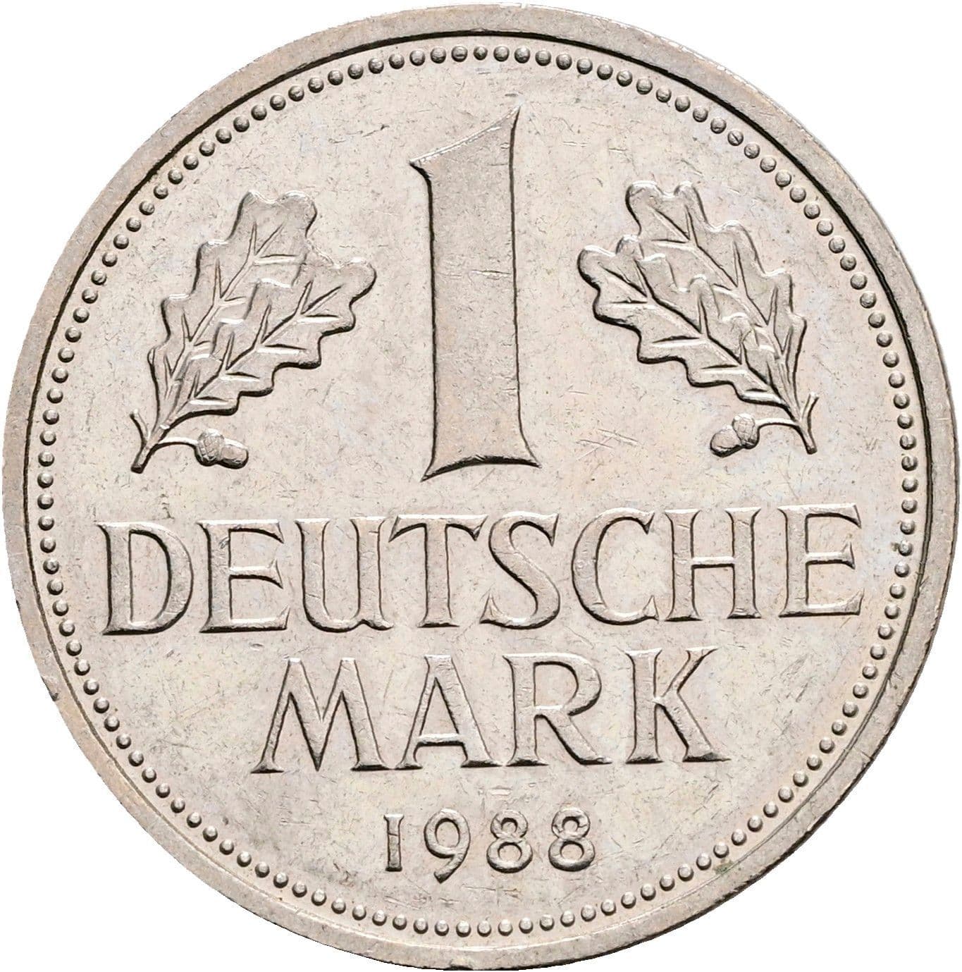 1 Deutsche Mark 1988 D – Vorderseite