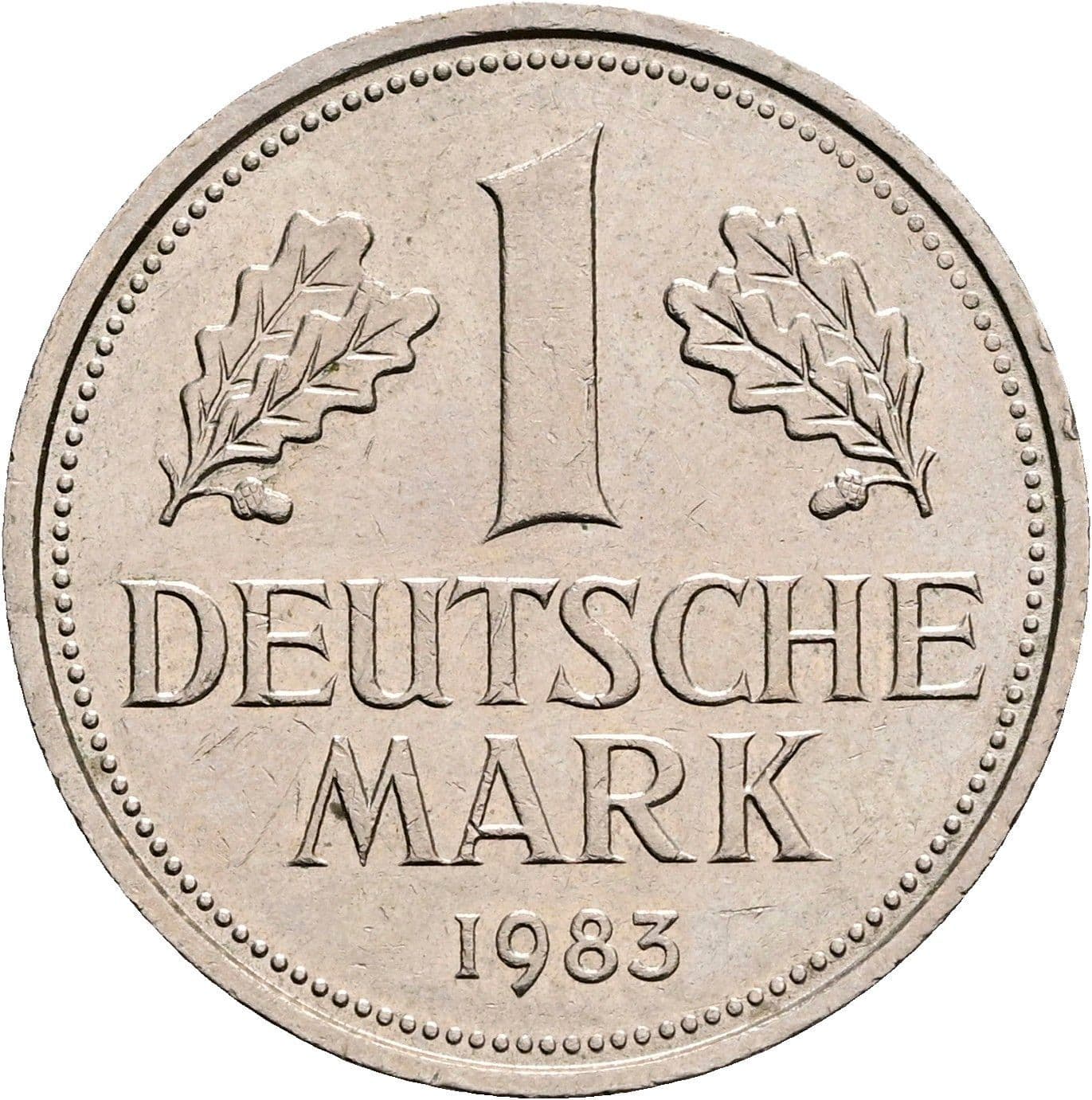 1 Deutsche Mark 1983 D – Vorderseite