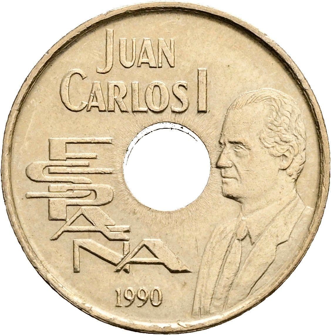 25 Pesetas 1990 – Vorderseite
