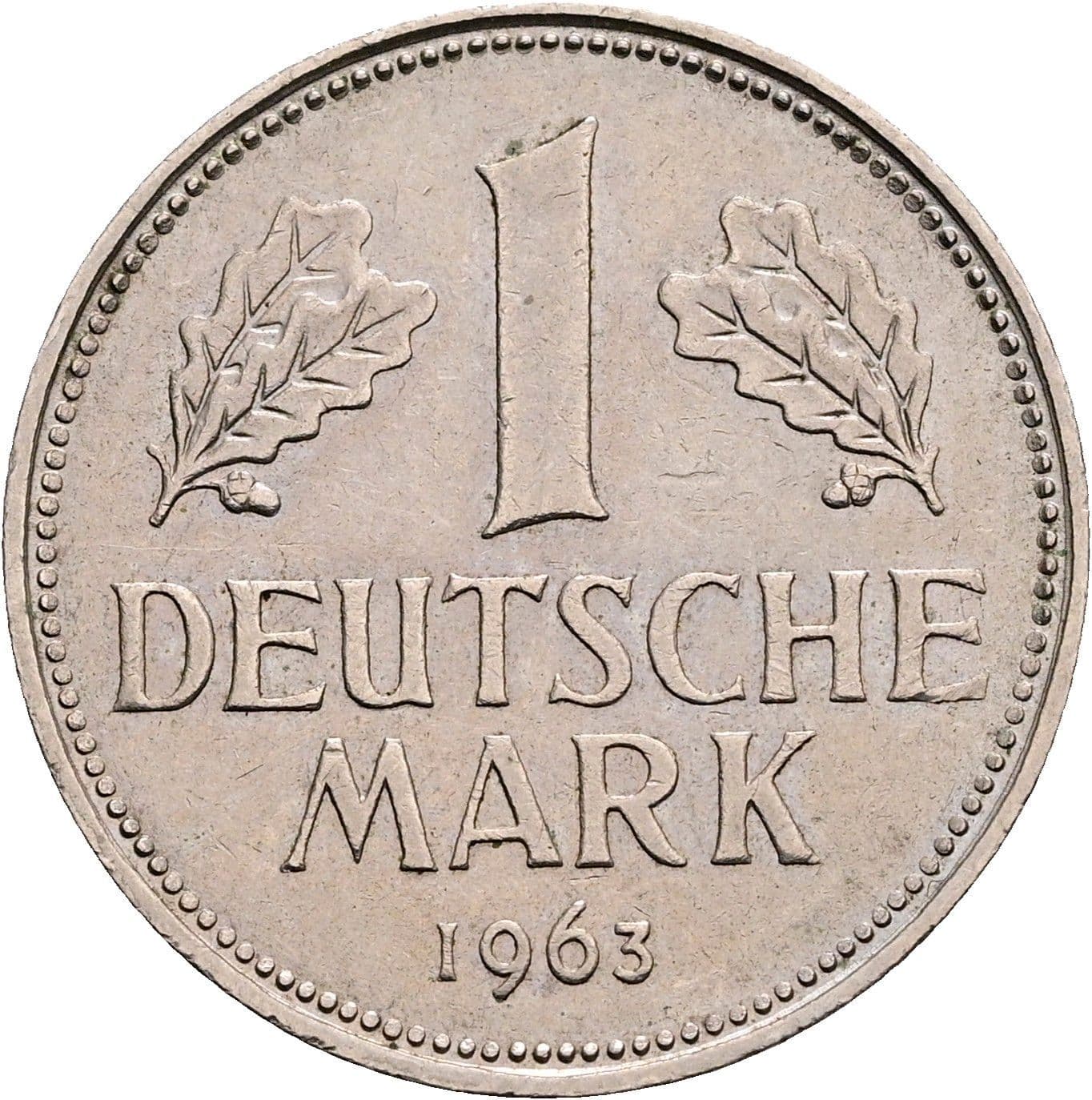 1 Deutsche Mark 1963 D – Vorderseite