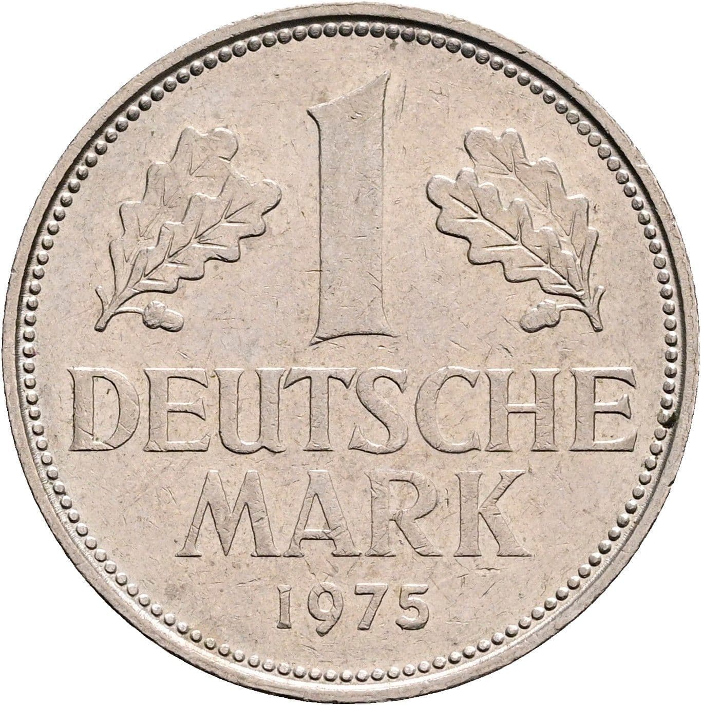 1 Deutsche Mark 1975 D – Vorderseite