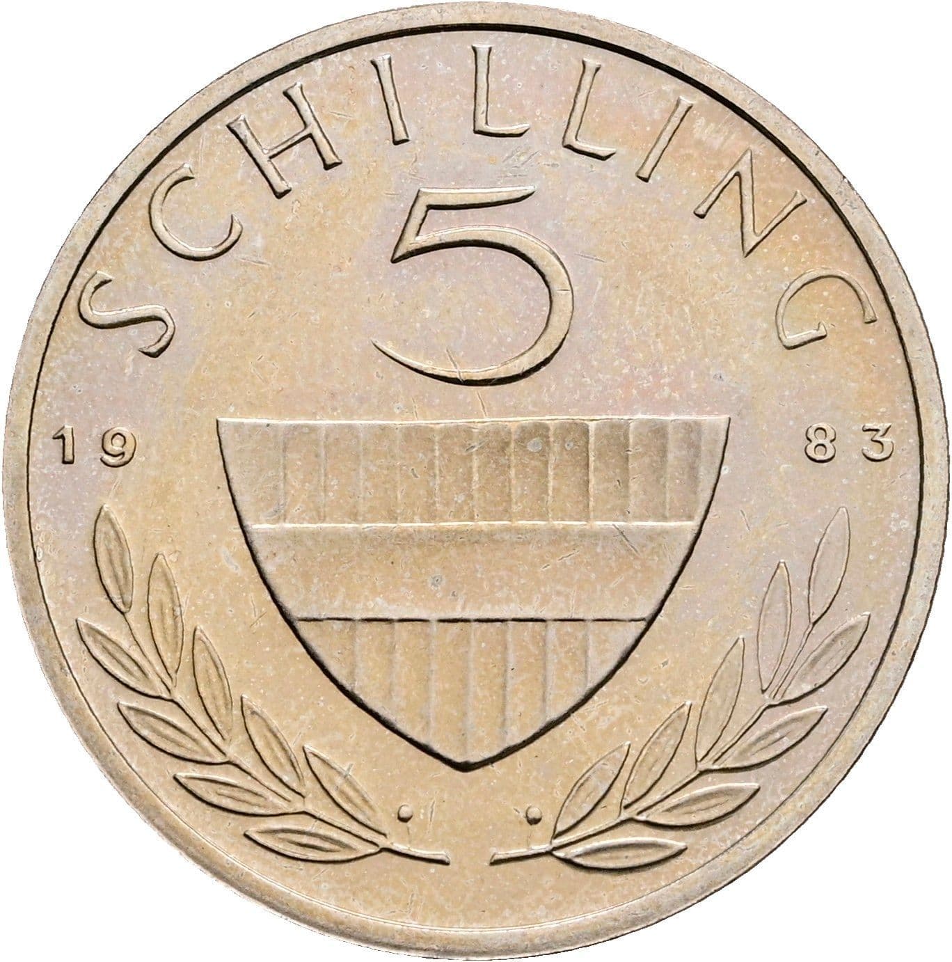 5 Schilling 1983 – Vorderseite