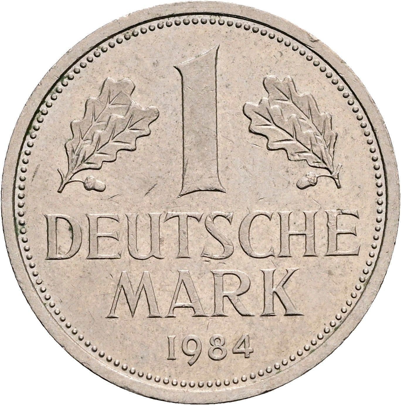 1 Deutsche Mark 1984 D – Vorderseite
