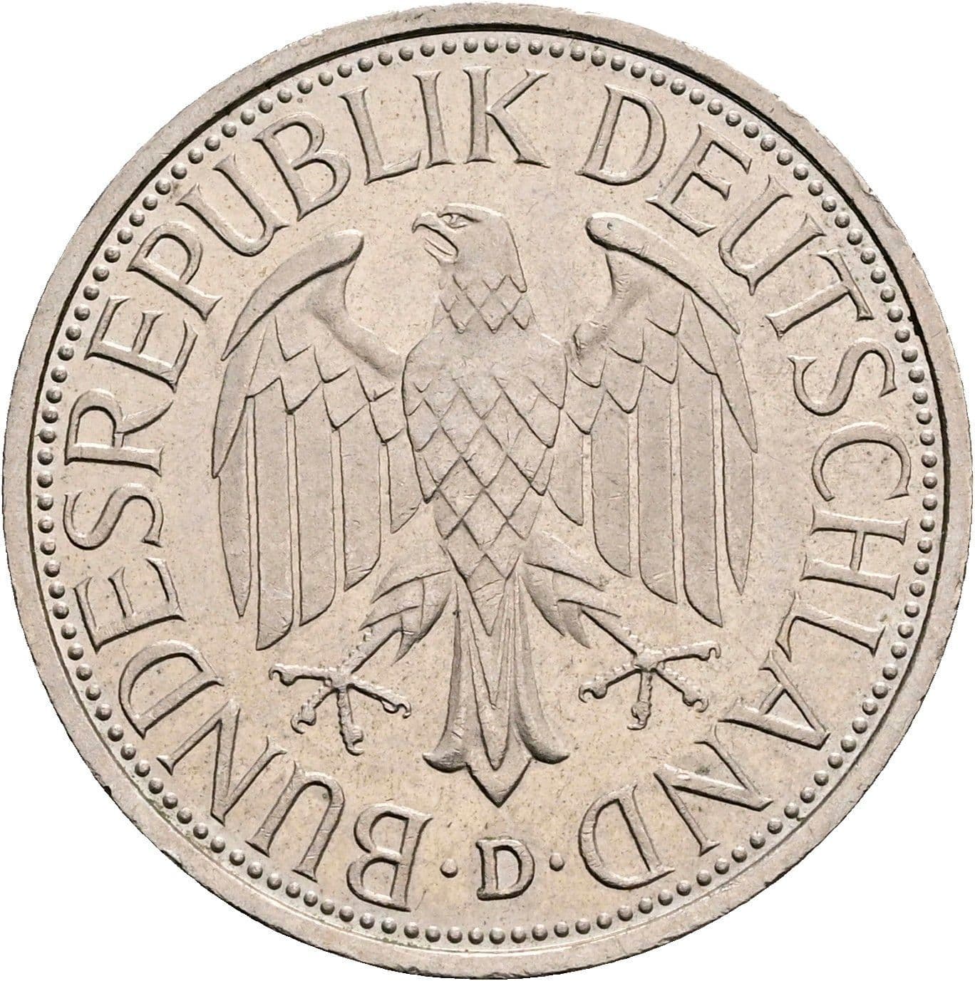 1 Deutsche Mark 1984 D – Rückseite