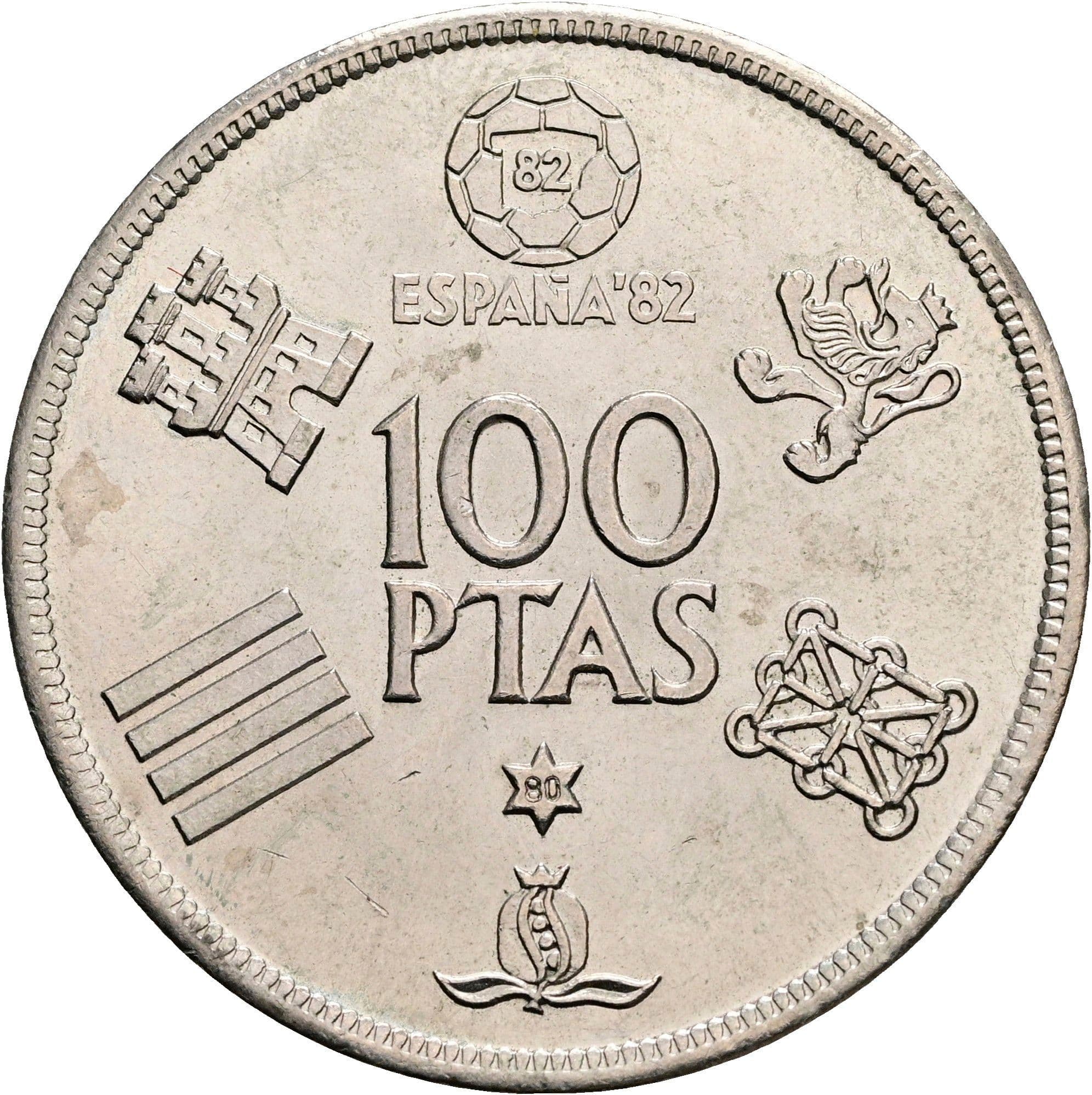 100 Pesetas 1980 – Vorderseite