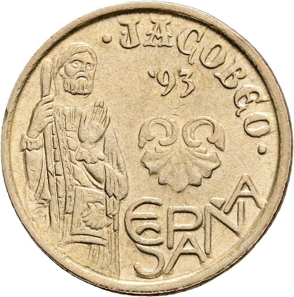 5 Pesetas 1993 – Vorderseite