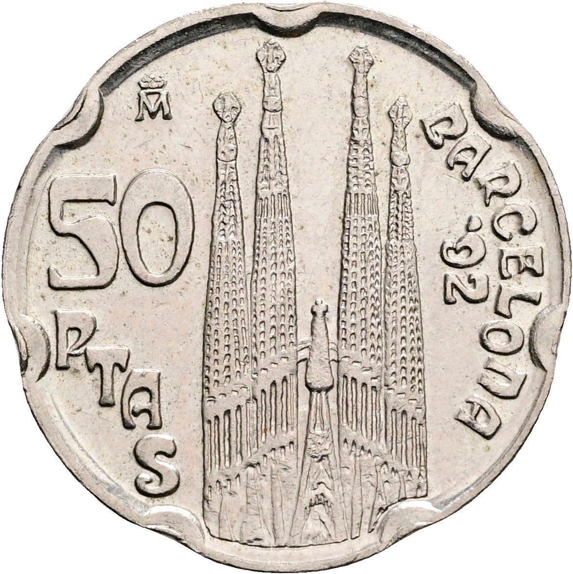 50 Pesetas 1992 – Vorderseite