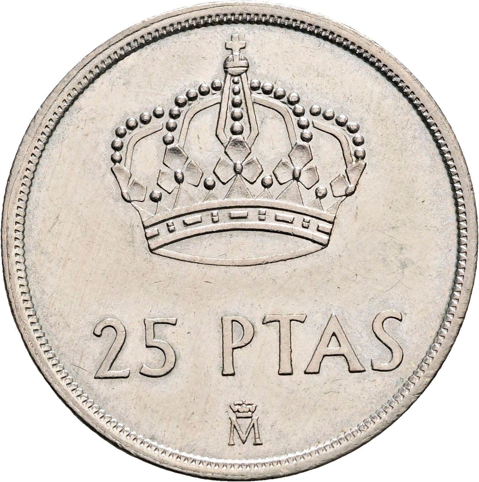 25 Pesetas 1982 – Rückseite