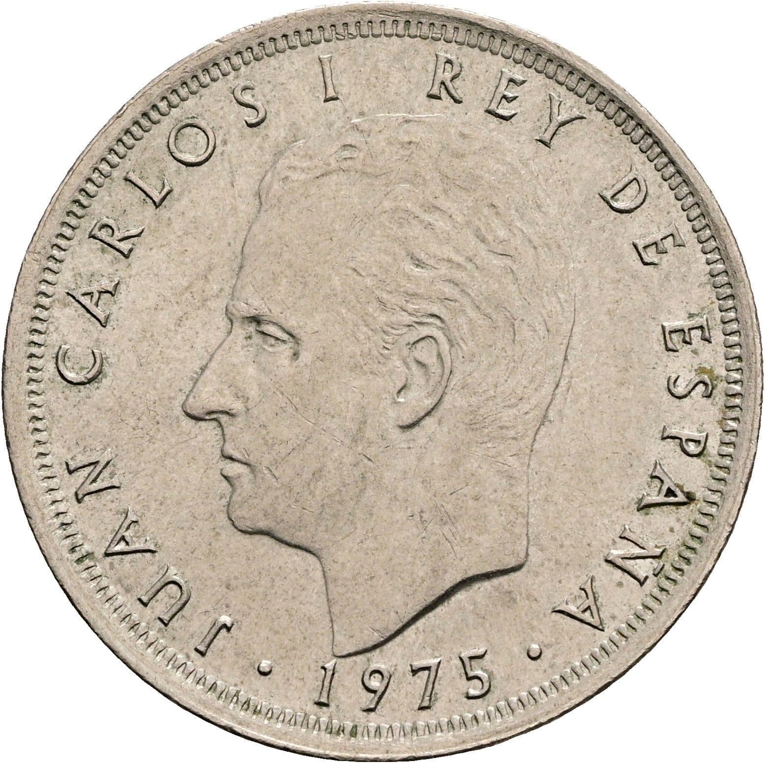 25 Pesetas 1975 – Vorderseite