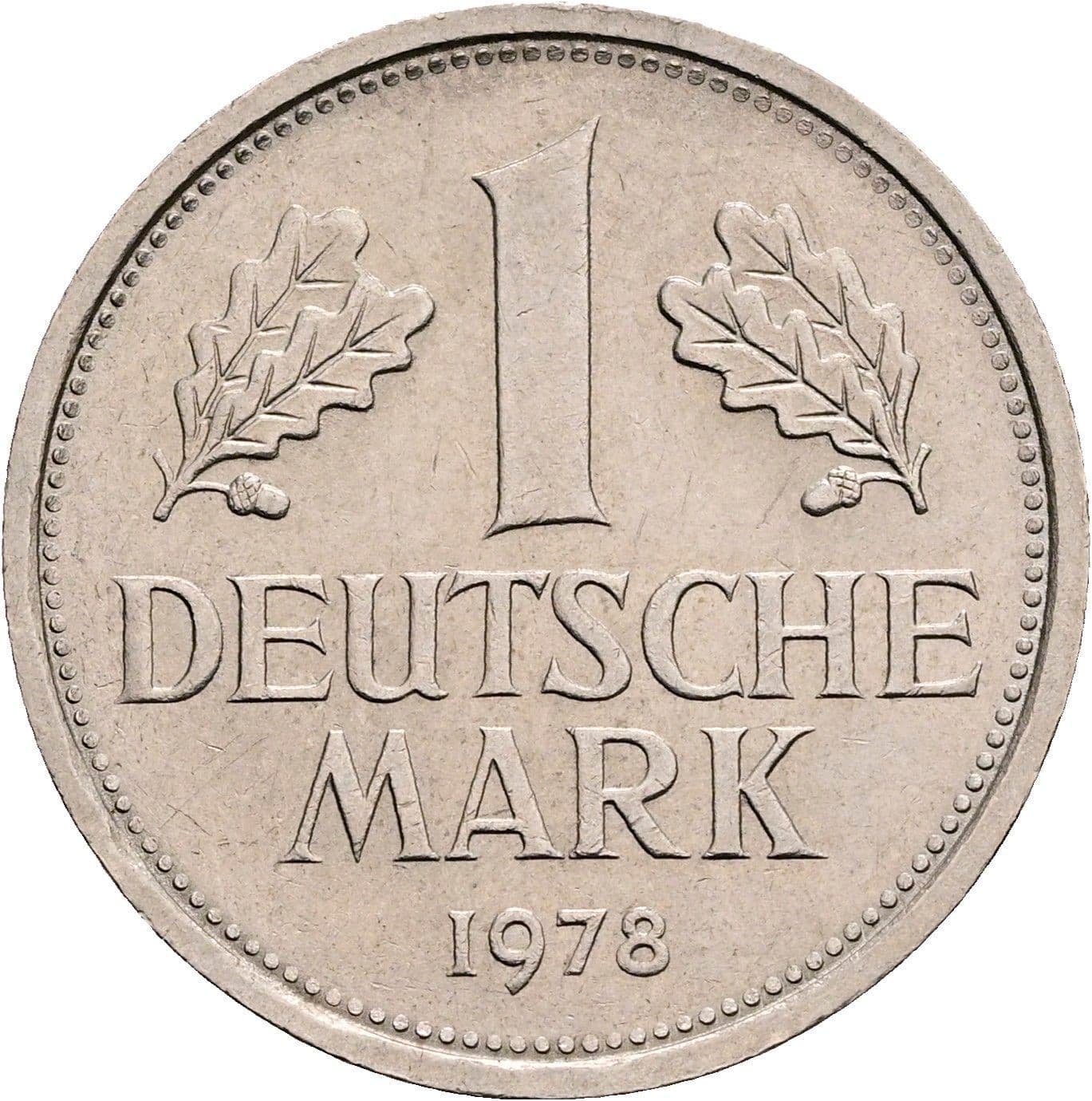 1 Deutsche Mark 1978 F – Vorderseite