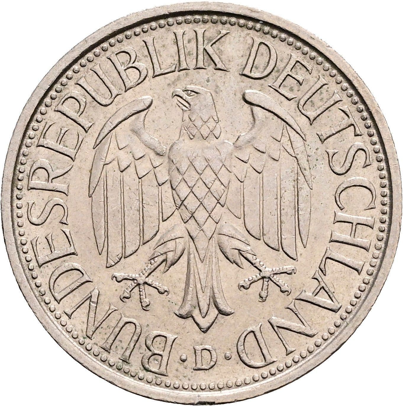 1 Deutsche Mark 1978 D – Rückseite