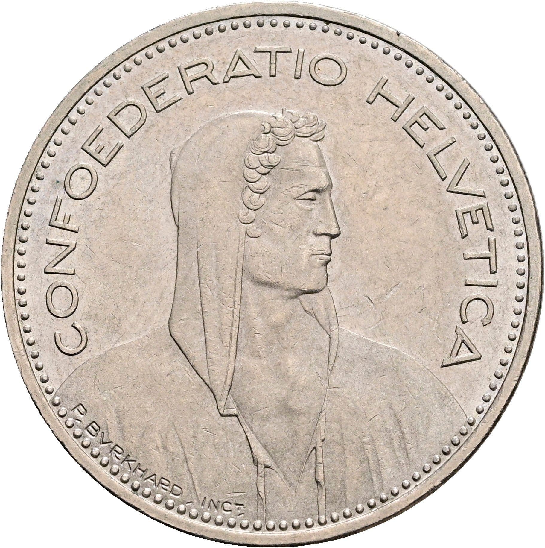 5 Franken 1990 B – Vorderseite
