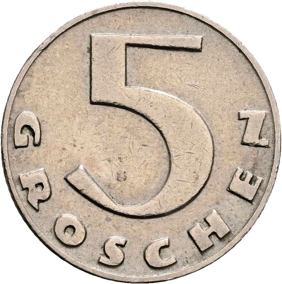 5 Groschen 1931 – Vorderseite
