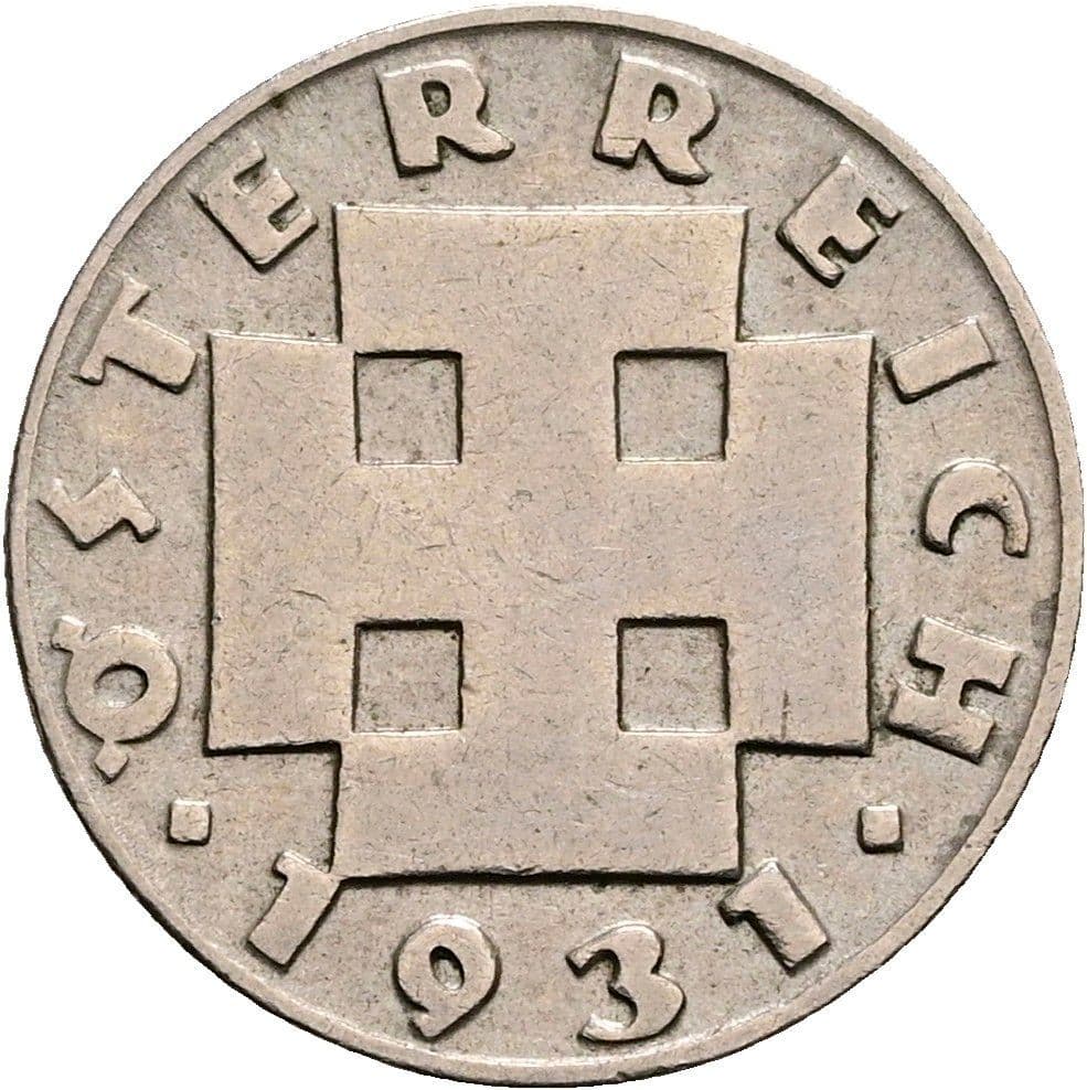5 Groschen 1931 – Rückseite