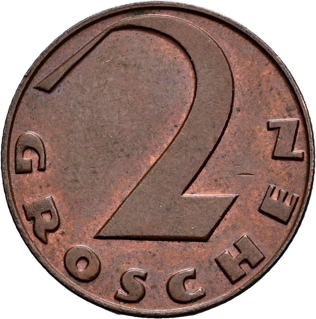 2 Groschen 1925 – Vorderseite