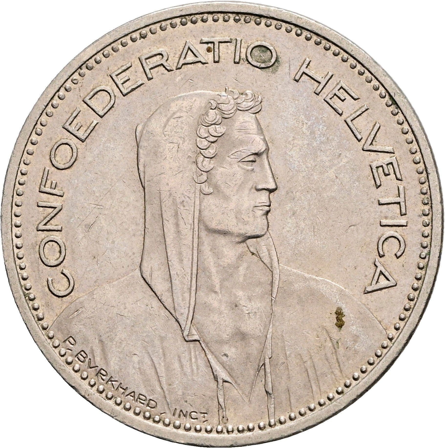5 Franken 1988 B – Vorderseite