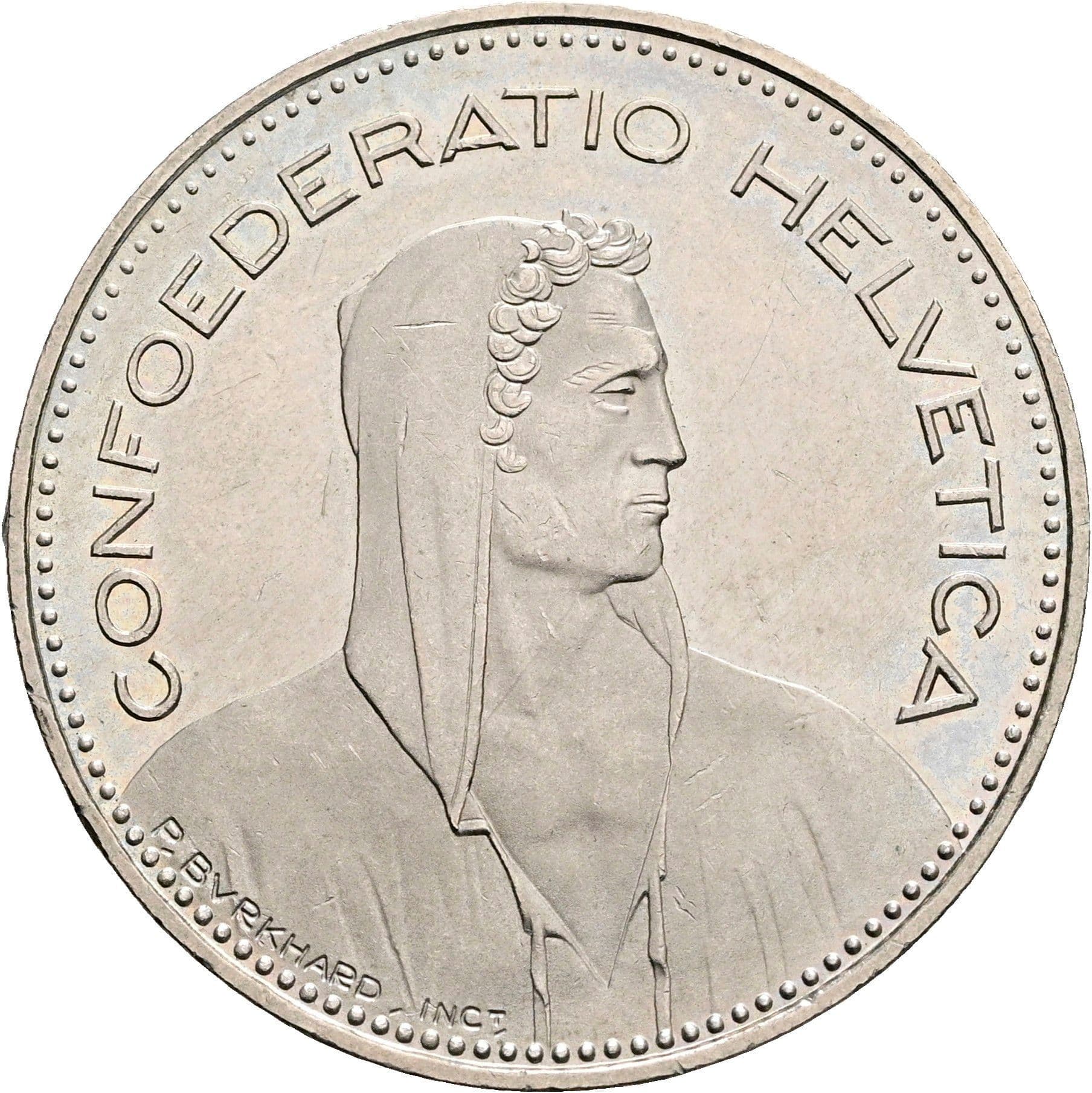5 Franken 1996 B – Vorderseite