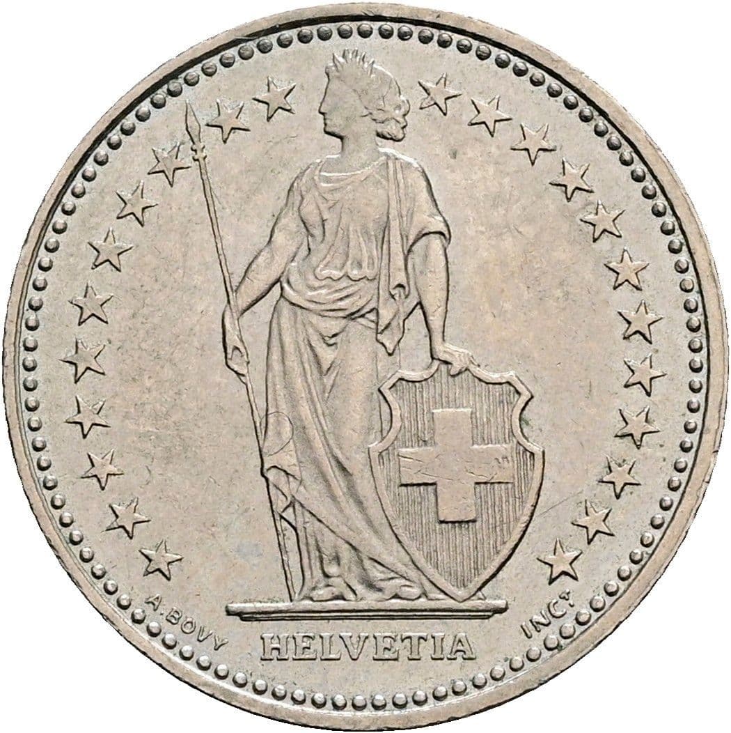 1/2 Franken 1994 B – Rückseite