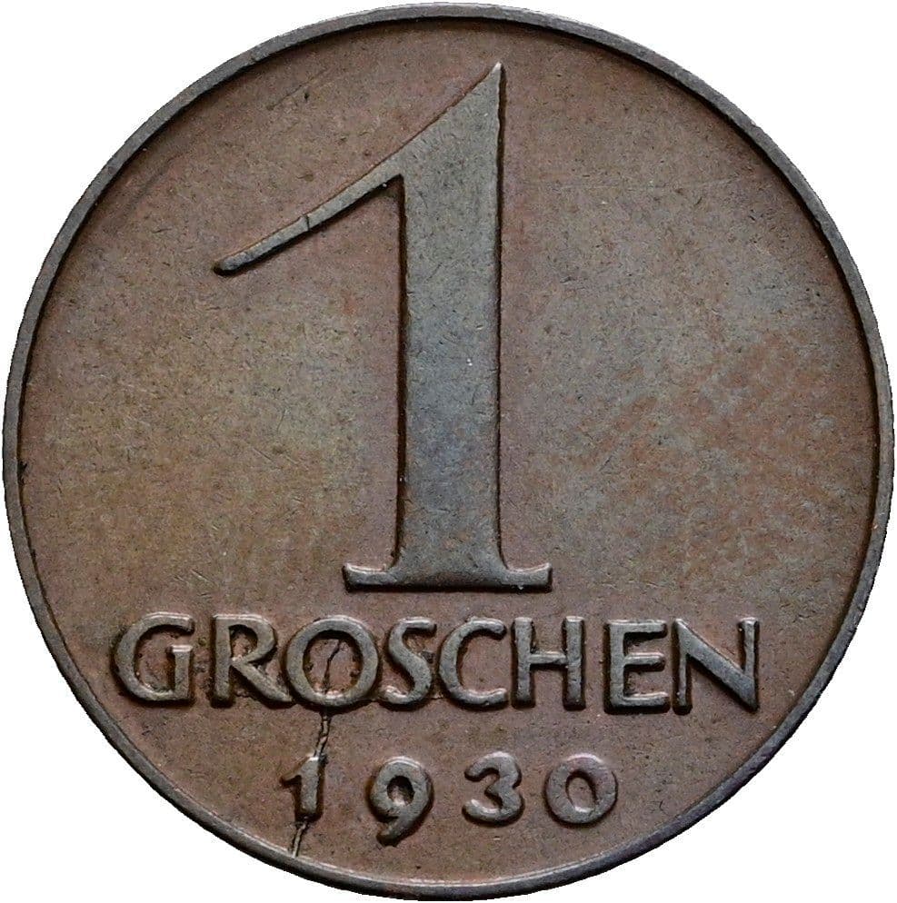 1 Groschen 1930 – Vorderseite