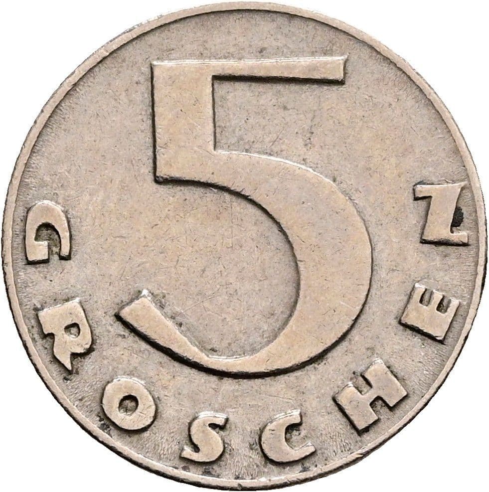 5 Groschen 1931 – Vorderseite